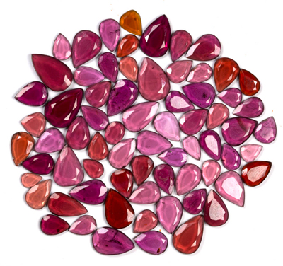 January Birthstone - Pear Shaped Garnet Gemstones