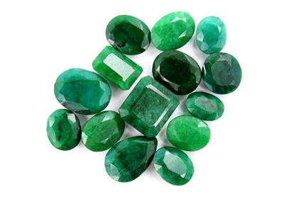 May Birthstone - Cut Emeralds