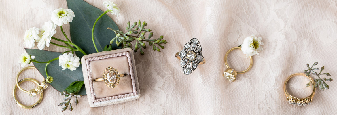 Unique Engagement Rings with a Vintage Romantic by Sofia Kaman