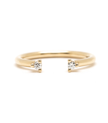 Adjustable Diamond Wedding Band for Engagement Rings designed by Sofia Kaman handmade in Los Angeles