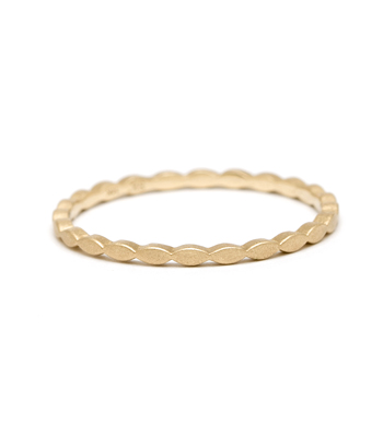 14K Gold Marquise Stacking Ring designed by Sofia Kaman handmade in Los Angeles
