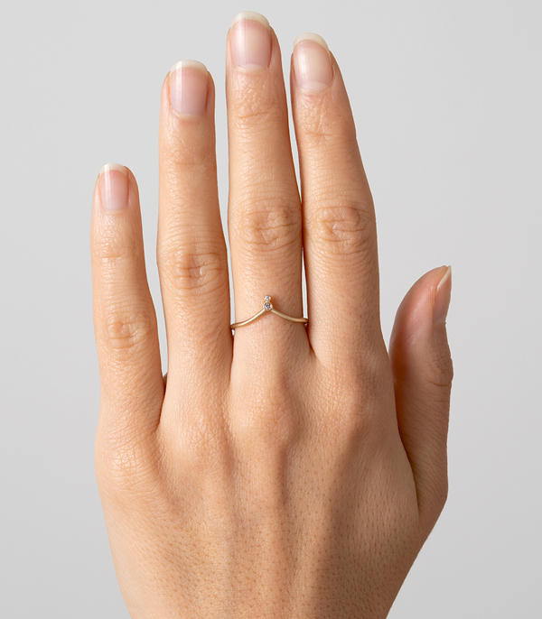 Nesting Band For Unique Engagement Ring