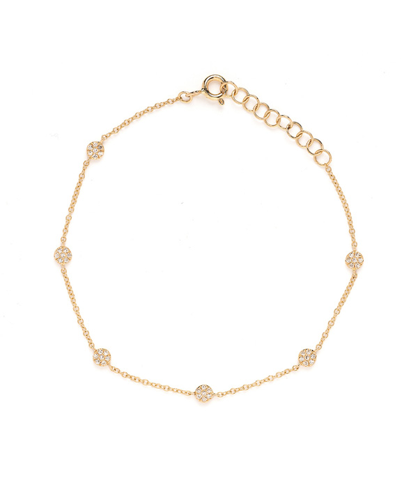14K Gold Chain with Diamonds makes the Perfect Gift for Bridesmaids or Graduation Gift and of Course a Gift for Mom designed by Sofia Kaman handmade in Los Angeles using our SKFJ ethical jewelry process.