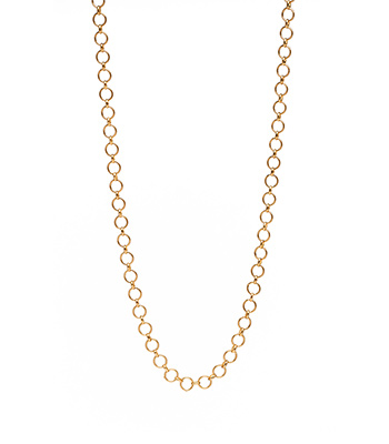 14K Open Cable Chain for Wedding or Brides and a Great Gift for Mom designed by Sofia Kaman handmade in Los Angeles