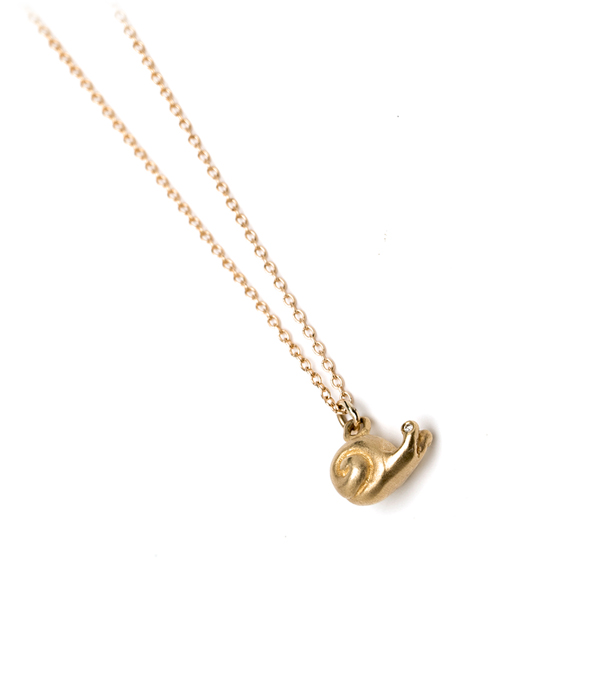 Sofia Kaman Cute Snail Necklace
