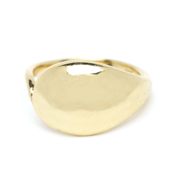 Organic Inspired Domed Melt Ring for Non-Traditional Engagement Rings designed by Sofia Kaman handmade in Los Angeles