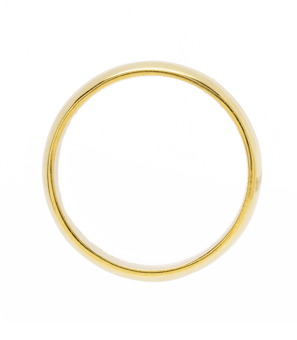 11mm Gold Cigar Band For Non Traditional Engagement Rings