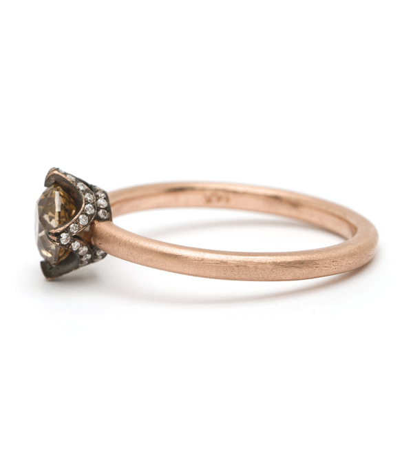 Champagne Diamond Engagement Ring By Sofia Kaman