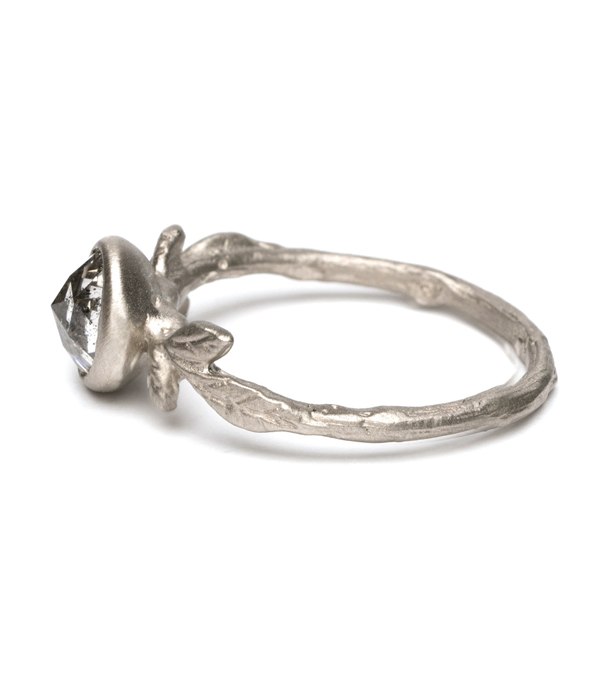 Twiggy Band Rustic Diamond Solitaire