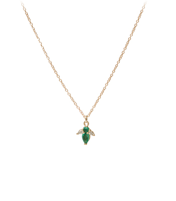 Lily of the Valley Gem Necklace designed by Sofia Kaman handmade in Los Angeles