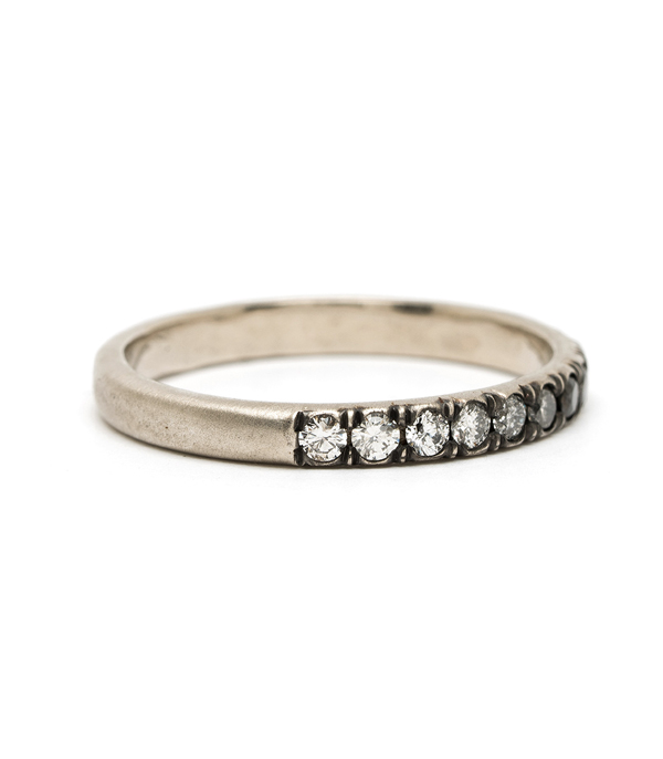 Ombre Salt And Pepper Diamond Band