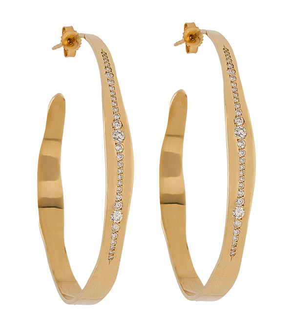 Gold Hoops For 3 Carat Diamond Ring