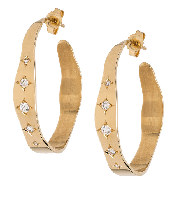 Gold Hoops For 1 Carat Diamond Ring