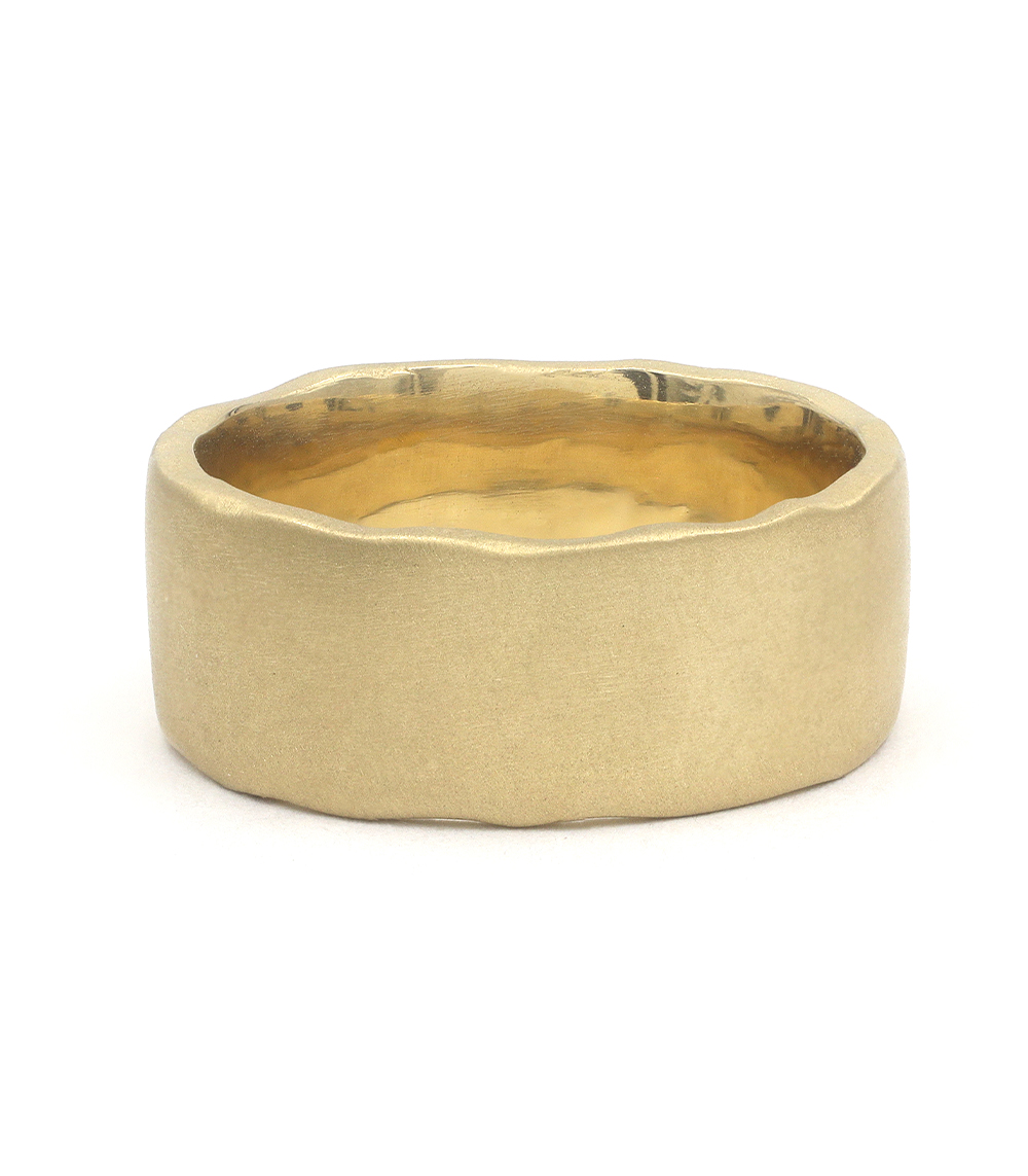 Torn Paper Wedding Band - 8.5mm