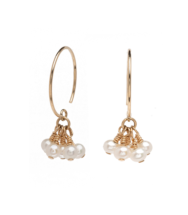 Tiny Tassle Pearl Earrings For Unique Engagement Rings