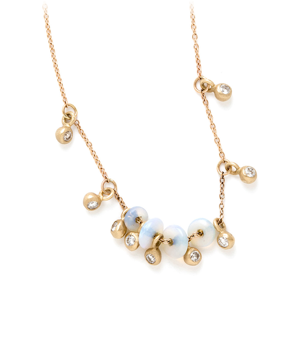 Regency | Fancy Fringe Necklace with Opal and Diamonds