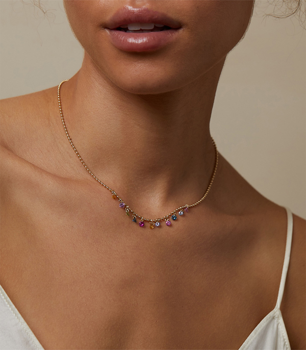 September Birthsone Sapphire Necklace