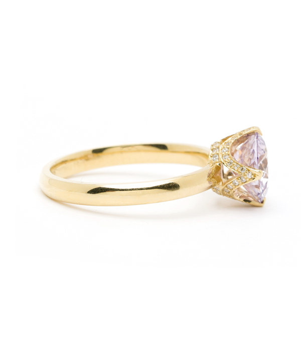 Pink Sapphire Bohemian Engagement Ring Sofia Kaman