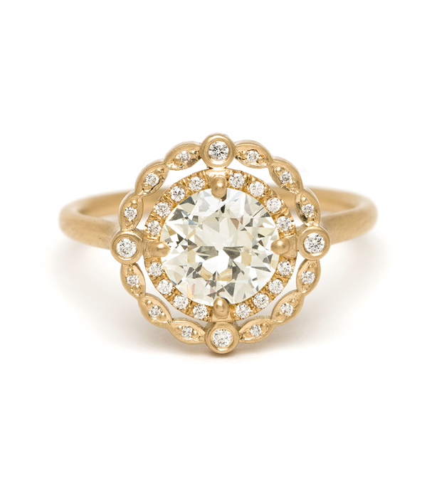 Sofia Kaman Champagne Diamond Engagement Ring