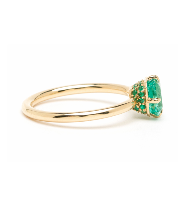 Emerald Boho Engagement Ring