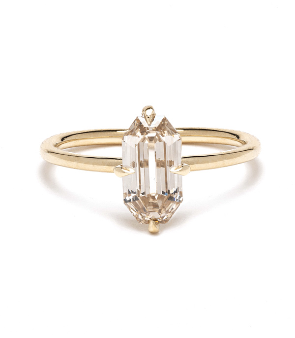 Champagne Diamond Engagment Ring
