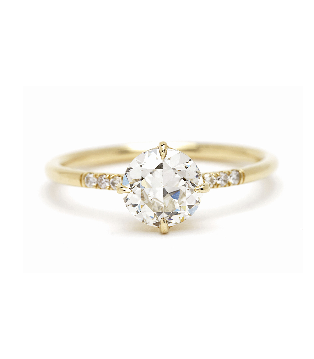 Simple White Gold Engagement Ring