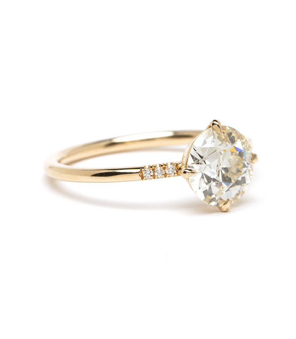 Designer Diamond Solitaire Engagement Ring
