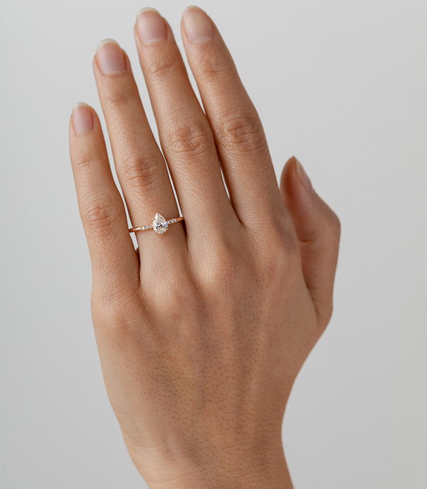 Brilliant Cut Bohemian Engagement Ring