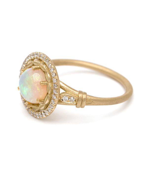 Opal Engagement Ring Los Angeles
