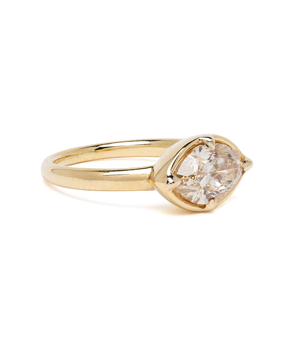 Champage Diamond Engagement Ring