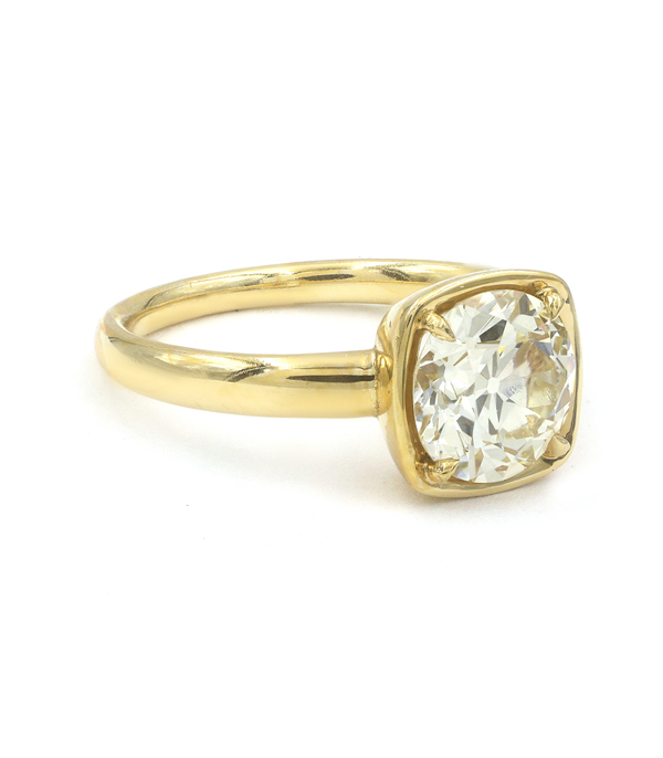 Champagne Diamond Engagement Ring