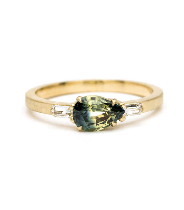 Pear Shaped Engagement Ring By Sofia Kaman