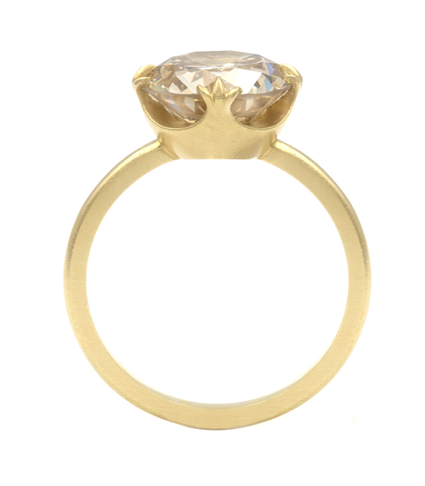 Coco - 3.21ct Old European Cut Diamond Unique Engagement Ring