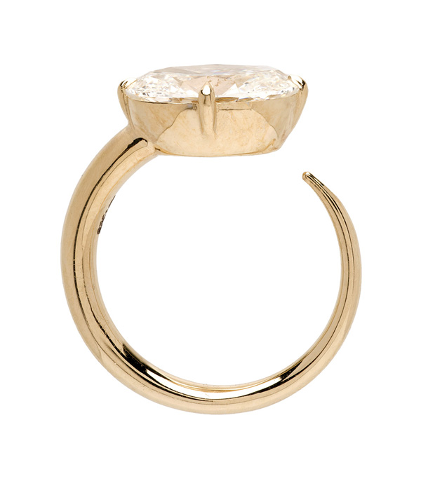 Open Diamond Engagement Ring