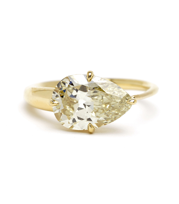 Pear Shaped Engagement Ring by Sofia Kaman