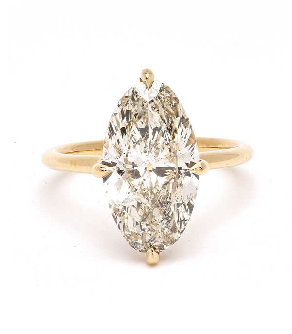 18K Yellow Gold 5ct Oval Cut Champagne Diamond Engagement Rings for Women designed by Sofia Kaman handmade in Los Angeles using our SKFJ ethical jewelry process.