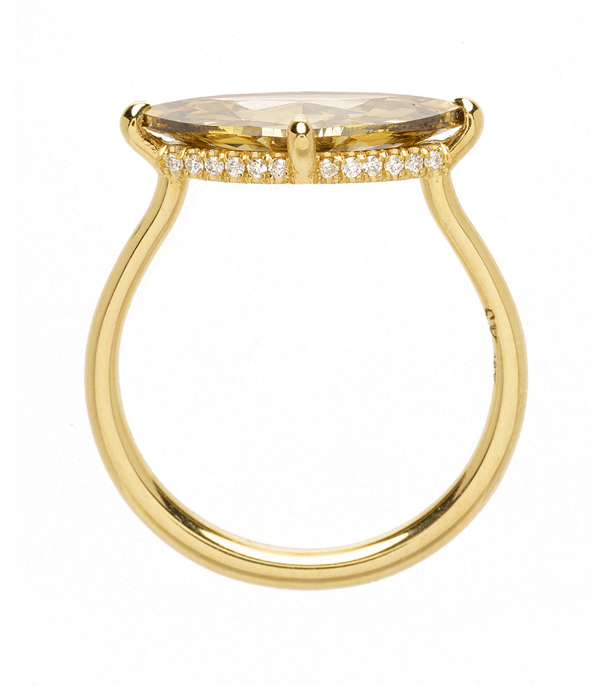 Champagne Diamond Engagement Ring