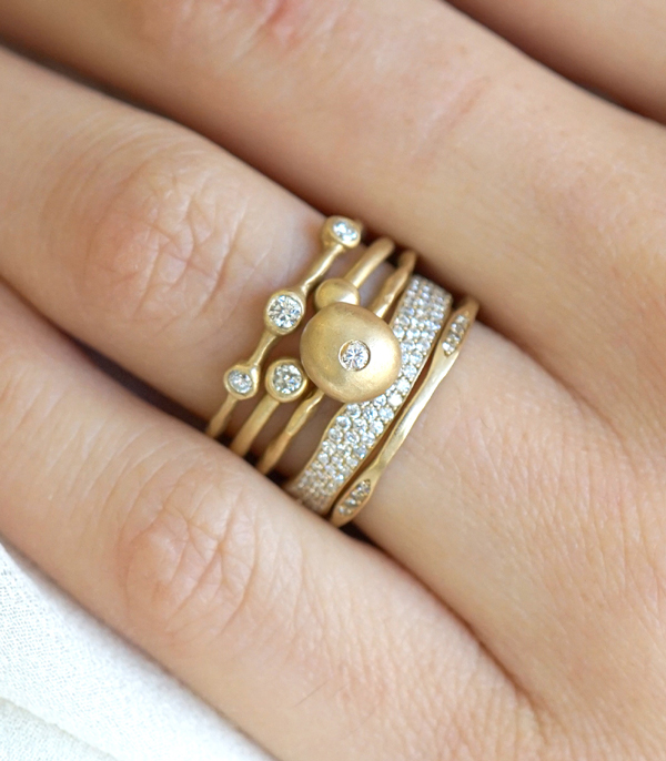 Unique Engagement Ring Stack