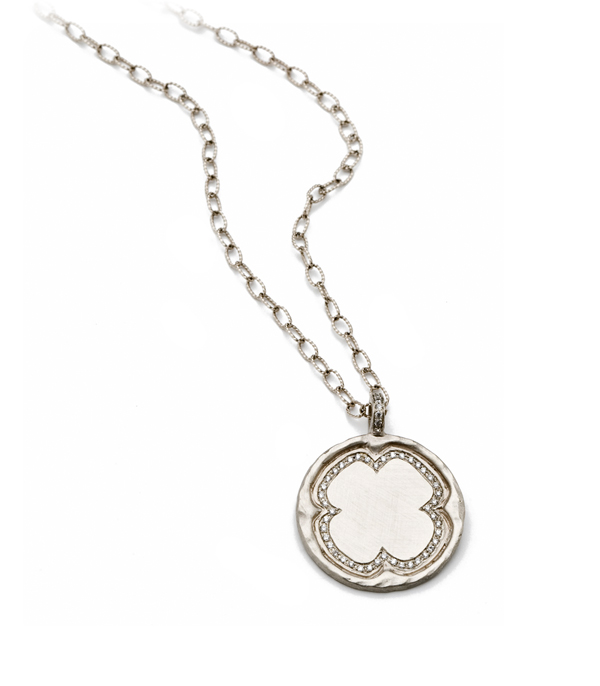 Round Initial Medallion Necklace
