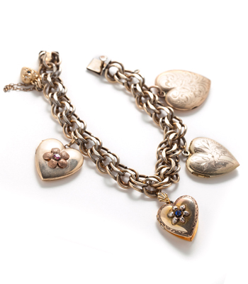 Gold-Filled Heart Locket Bracelet curated by Sofia Kaman