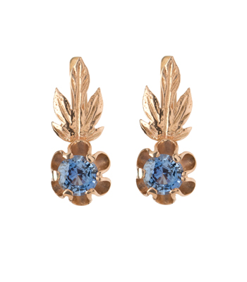 Autumn in L.A. Blue Sapphire Vintage Earrings curated by Sofia Kaman