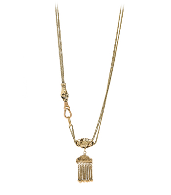 Vintage Victorian Gold Fringe Layering Necklace curated by Sofia Kaman