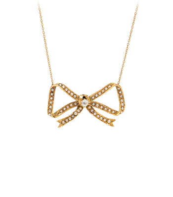 Vintage Pearl Bow Necklace curated by Sofia Kaman