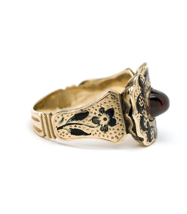 Antique Victorian Garnet Statement Ring Curated By Sofia Kaman
