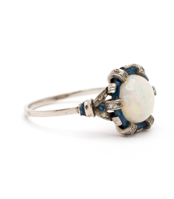 Vintage Edwardian Opal Stacking Ring