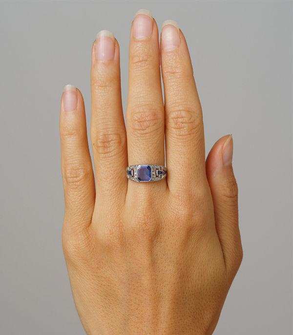 Edwardian Sapphire Engagement Ring
