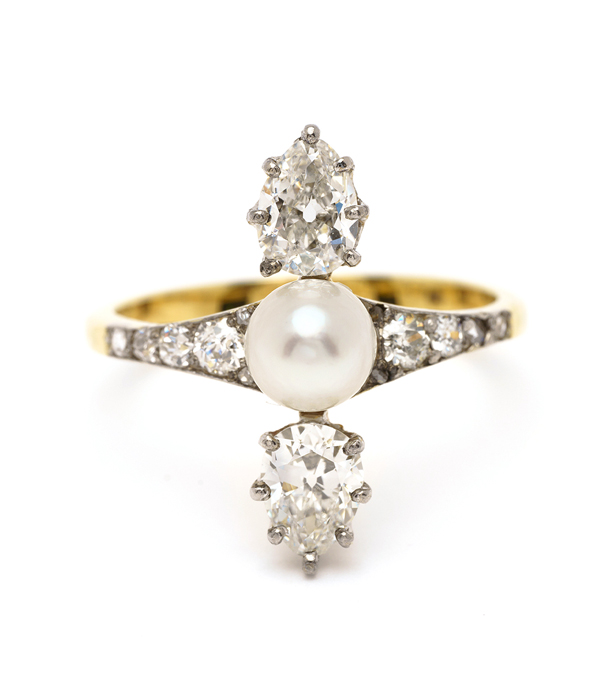 Edwardian Diamond Bohemian Engagement Ring curated by Sofia Kaman.