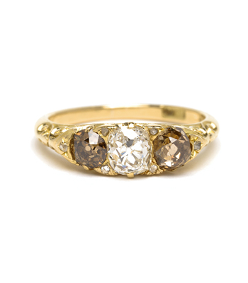Victorian Three Stone Vintage Engagement Ring curated by Sofia Kaman